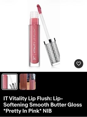 it cosmetics Vitality Lip Flush Lip Gloss — Pretty Pink Sheen